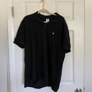 Brooks Brothers Black Polo Shirt with Logo